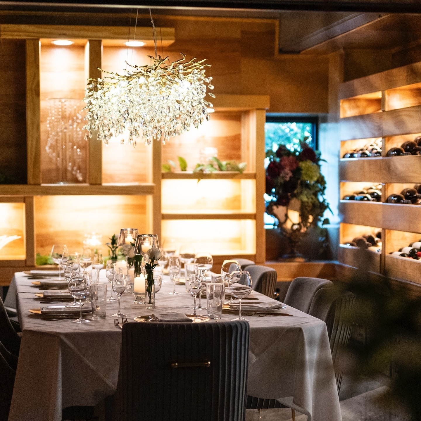Private dining room at Valentino Ristorante